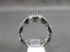 ESTATE .38CT DIAMOND 14KT WHITE GOLD HALO INFINITY SEMI MOUNT ENGAGEMENT RING