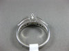 ESTATE 1.02CT DIAMOND & AAA SAPPHIRE 14KT WHITE GOLD 3D ENGAGEMENT RING