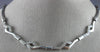ANTIQUE 1CT DIAMOND 14K WHITE GOLD 3D CLASSIC LINK ITALIAN NECKLACE #15797