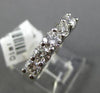 ESTATE 1.25CT DIAMOND 14KT WHITE GOLD 5 STONE CLASSIC SHARED PRONG WEDDING RING