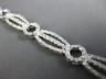 ESTATE WIDE .96CT DIAMOND 14KT WHITE GOLD CLASSIC CIRCLE OF LIFE TENNIS BRACELET