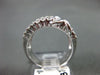 ESTATE LARGE .90CT DIAMOND 18KT WHITE GOLD 3D MULTI ROW X LOVE FUN RING #21140