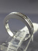 ESTATE .75CT DIAMOND 18KT WHITE GOLD 3D CLASSIC CHANNEL WEDDING ANNIVERSARY RING