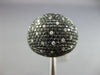 ESTATE LARGE 2.87CT WHITE & BLACK DIAMOND 18K WHITE GOLD DOME SHOOTING STAR RING