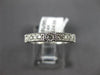ESTATE .62CT DIAMOND 14KT WHITE GOLD 3D ROUND FILIGREE ETERNITY ANNIVERSARY RING