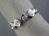 ESTATE .80CT DIAMOND 14KT WHITE GOLD 3D ETERNITY WEDDING ANNIVERSARY RING #7017