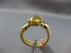 ESTATE 2.58CT DIAMOND CITRINE 14KT YELLOW GOLD HANDCRAFTED FLEXIBLE PANTHER RING