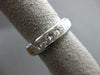 ESTATE WIDE 1.50CT PRINCESS DIAMOND 14KT WHITE GOLD 3D 5 STONE WEDDING RING BAND