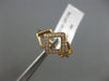 ESTATE .10CT DIAMOND 14KT ROSE GOLD 3D SQUARE LOVE KNOT PAST PRESENT FUTURE RING