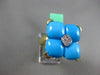 ESTATE LARGE .10CT DIAMOND & AAA TURQUOISE 18KT YELLOW GOLD SQUARE FILIGREE RING