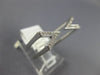 ESTATE .15CT DIAMOND 18KT WHITE GOLD 3D CLASSIC TRIANGULAR TENSION FUN LOVE RING