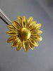 ANTIQUE 24K YELLOW GOLD 3D CLASSIC HANDCRAFTED FILIGREE FLOWER SUNBURST EARRINGS
