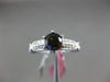 ESTATE 1.30CT WHITE & CHOCOLATE FANCY DIAMOND 18KT WHITE GOLD 3D ENGAGEMENT RING