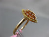 ESTATE .26CT YELLOW & PINK DIAMOND 18KT YELLOW & ROSE GOLD CLUSTER MARQUISE RING