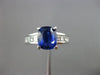 LARGE 3.25CT DIAMOND & AAA KASHMIR SAPPHIRE PLATINUM 3D ENGAGEMENT RING #25915