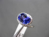 ESTATE WIDE 2.52CT DIAMOND & TANZANITE 18KT WHITE GOLD INFINITY ENGAGEMENT RING