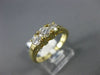 ESTATE .71CT ROUND CUT DIAMOND 14KT YELLOW GOLD 3 STONE ANNIVERSARY RING #5068