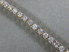 ESTATE 2.0CT ROUND CUT DIAMOND 14KT YELLOW GOLD 3D CLASSIC 2mm TENNIS BRACELET