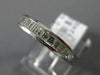 ESTATE .91CT DIAMOND 18K WHITE GOLD 3D BAGUETTE CHANNEL WEDDING ANNIVERSARY RING