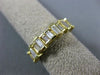 ESTATE WIDE 1.25CT BAGUETTE DIAMOND 14KT YELLOW GOLD 3D ANNIVERSARY RING #9886