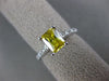 ESTATE 2.3CT DIAMOND & YELLOW TOPAZ 14K WHITE GOLD LUCIDA ENGAGEMENT RING #22462