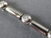 ESTATE .76CT DIAMOND 14KT WHITE GOLD 3D ETOILE BEZEL BY THE YARD TENNIS BRACELET