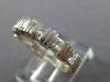 ESTATE .72CT DIAMOND 14KT WHITE GOLD 3D CHANNEL PRINCESS ANNIVERSARY RING #1796