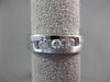 ESTATE 1.02CT DIAMOND 14K WHITE 7 STONE CHANNEL GOLD 3D WEDDING ANNIVERSARY RING