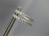 ESTATE .50CT DIAMOND 14KT WHITE GOLD 3D CLASSIC ROUND HUGGIE HOOP EARRINGS