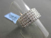 ESTATE 1.08CT DIAMOND 18KT WHITE GOLD MULTI ROW CLASSIC PAVE ANNIVERSARY RING