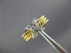 ESTATE .14CT DIAMOND 14KT WHITE & YELLOW TONE GOLD CLASSIC X LOVE ROPE FUN RING