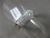 ESTATE WIDE .54CT DIAMOND 18KT 2 TONE GOLD CLASSIC PAVE WEDDING ANNIVERSARY RING