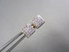 ESTATE 14KT W/Y GOLD .75CT PRINCESS DIAMOND STUD EARRINGS F-G VS SIMPLY THE BEST