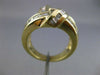 ESTATE LARGE 1.20CT DIAMOND 14KT YELLOW GOLD CRISS CROSS LOVE KNOT RING #19271