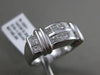 ESTATE WIDE 1CT PRINCESS CUT DIAMOND 14KT WHITE GOLD SEMI DOME ANNIVERSARY RING