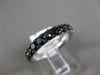 ESTATE 1.44CT BLACK DIAMOND 14K WHITE GOLD 3/4 ETERNITY WEDDING ANNIVERSARY RING