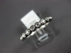 ESTATE .23CT DIAMOND 14K WHITE GOLD BEZEL SEMI ETERNITY WEDDING ANNIVERSARY RING