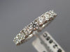 ESTATE 3.55CT ROUND DIAMOND 14KT WHITE GOLD 3D CLASSIC ETERNITY ANNIVERSARY RING