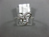 ESTATE .12CT DIAMOND 14KT WHITE GOLD 3D FLOWER LOVE KNOT FUN FRIENDSHIP RING