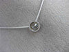 ESTATE .41CT DIAMOND 14KT WHITE GOLD 3D CLASSIC SOLITAIRE FLOATING PENDANT #3210
