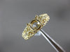 ESTATE .36CT DIAMOND 14K YELLOW GOLD 3D OPEN FILIGREE SEMI MOUNT ENGAGEMENT RING