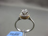 ESTATE .50CT DIAMOND 14KT 2 TONE GOLD 3D SOLITAIRE HALO ROTATING ENGAGEMENT RING