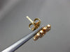 ESTATE .41CT ROUND DIAMOND 18KT ROSE GOLD 3D CLASSIC FLOWER LOVE STUD EARRINGS