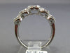 ESTATE 1.07CT ROUND DIAMOND 18KT WHITE GOLD 3D CLUSTER HALO CLASSIC WEDDING RING