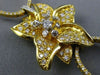 ESTATE LARGE 4.25CT DIAMOND 14KT WHITE GOLD 3D ETOLIE FLOWER OVAL LINK BRACELET