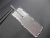LARGE .35CT DIAMOND 14KT WHITE GOLD 3D MATTE & SHINY HAMMERED HANGING EARRINGS