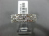 ESTATE WIDE 2.72CT DIAMOND 18KT WHITE GOLD MULTI ROW ETERNITY ANNIVERSARY RING