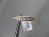 ESTATE 1.10CT ROUND DIAMOND 14KT YELLOW GOLD CHANNEL ETERNITY WEDDING RING BAND