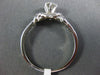 ANTIQUE .68CT DIAMOND 14KT WHITE GOLD 3D WOVEN SOLITAIRE ENGAGEMENT RING #21016