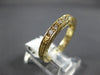 ESTATE .37CT DIAMOND 14KT YELLOW GOLD 3D FILIGREE CHANNEL ANNIVERSARY RING #2775